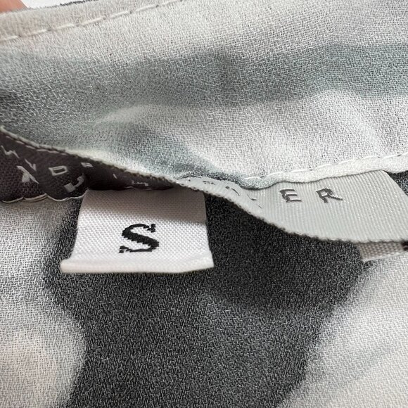 Bryn‎ Walker Abstract Print Shift Tunic Dress Size S Sheer Artsy Lagenlook - Picture 4 of 12